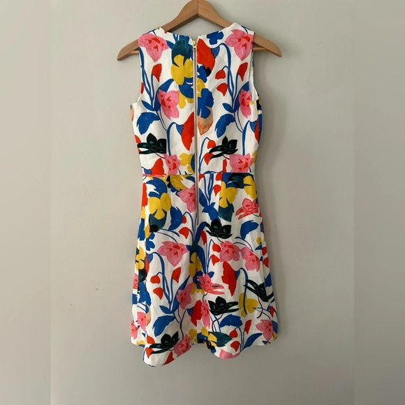 J. Crew Morning Floral All-Occasion Dress multi color fit & flare dress Size 00 - Picture 9 of 14